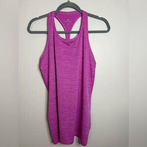 Women’s Athleta HIGH NECK SHADOW STRIPE CHI TANK size medium